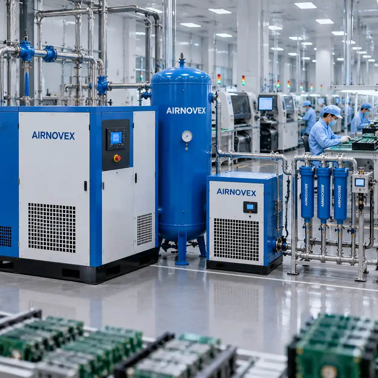 AIRNOVEX electronics manufacturing compressed air solution